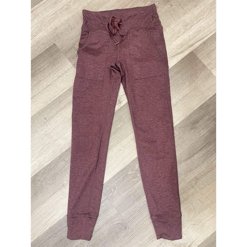 Aerie Play Pocket Cuff Leggings Joggers Small Heather Drawstring Lounge